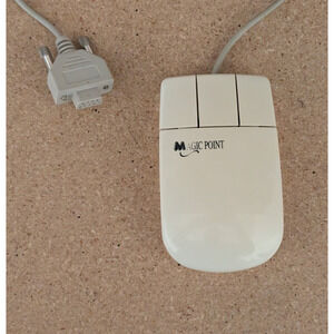 Vtg Sysgration Magic Point Mouse 400 9-Pin Serial 3 Button Mouse Tested *READ*